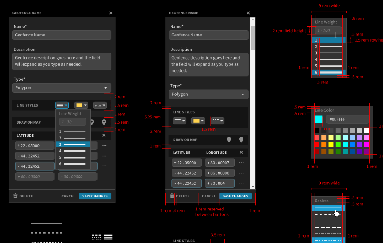 Geofence Specifications