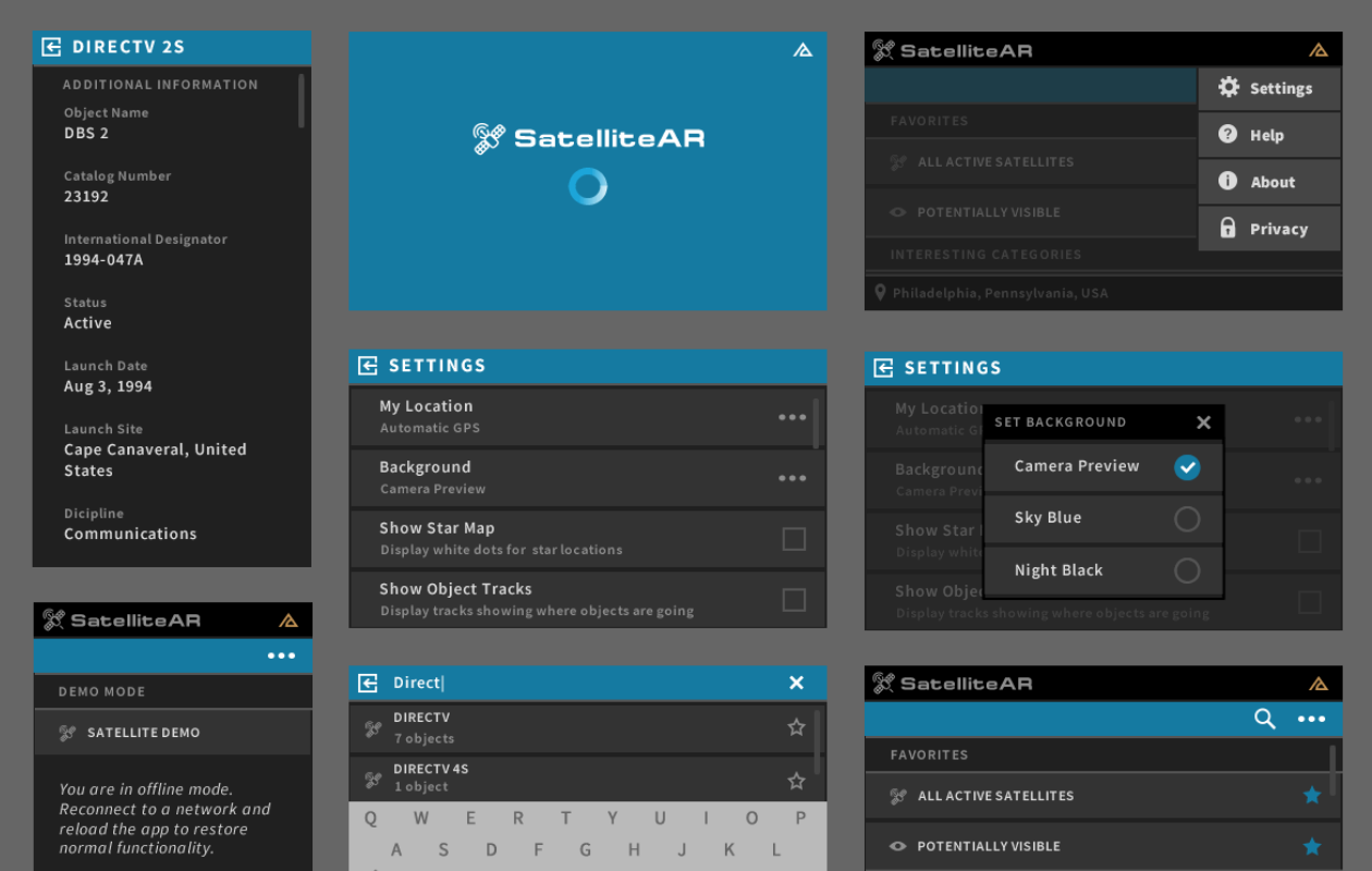 Sat AR Screens