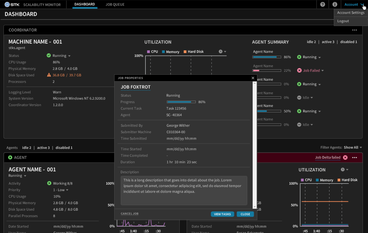 Scalability Job Details